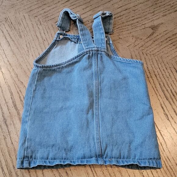 2T 7 for all mankind denim jumper Dress 💙 - Picture 3 of 4